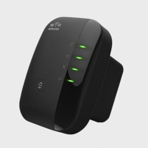 Living Needs WiFi Versterker Stopcontact – 1200 Mbps – Plug & Play – Zwart