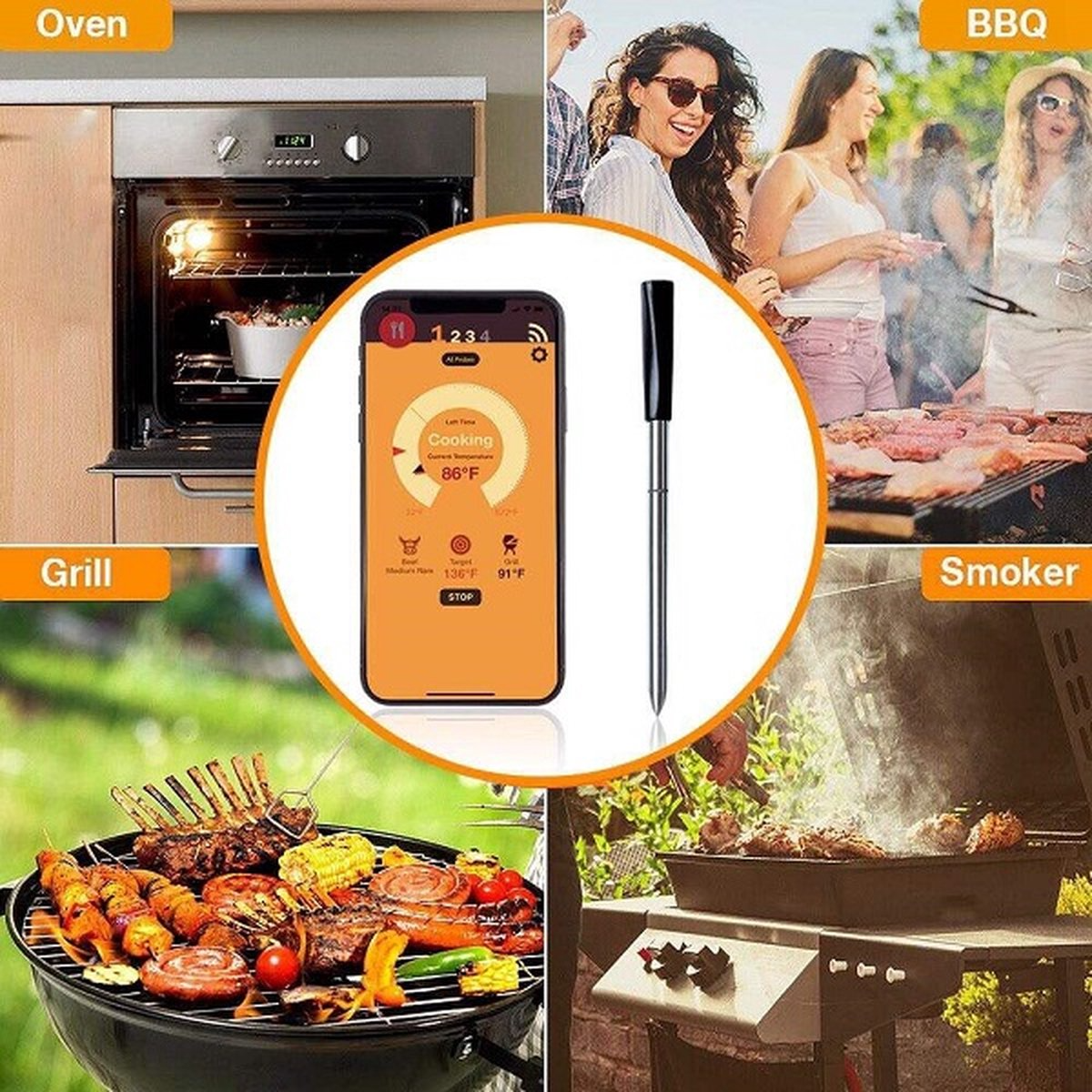 Living Needs Vleesthermometer – BBQ Thermometer - Image 2