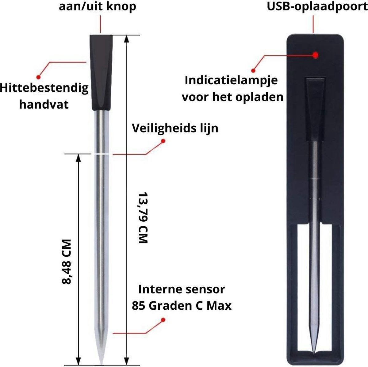 Living Needs Vleesthermometer – BBQ Thermometer - Image 4