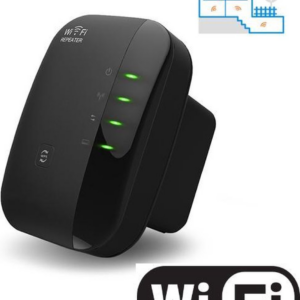 Living Needs WiFi Versterker Stopcontact – 1200 Mbps – Plug & Play – Zwart