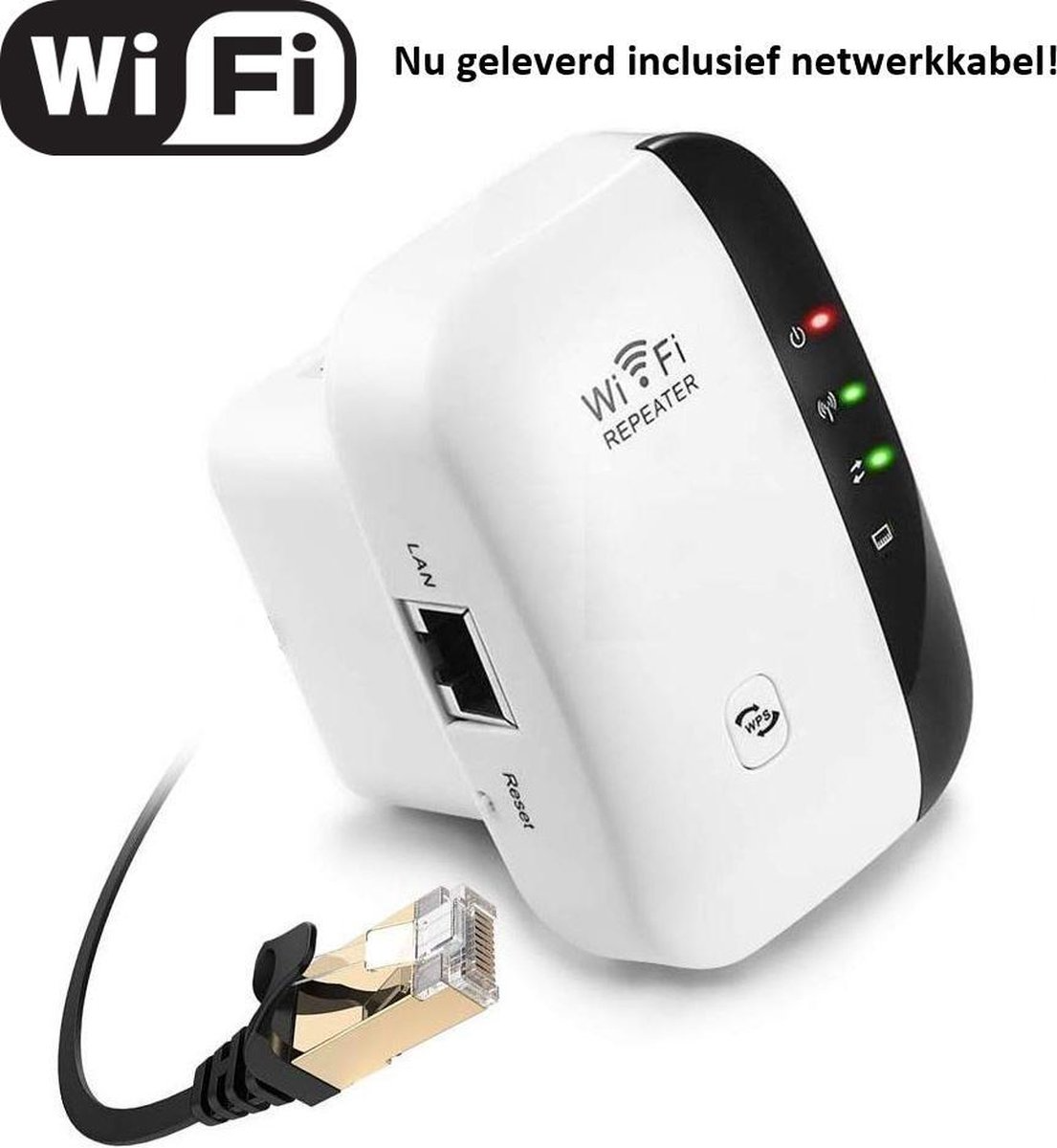 Living Needs WiFi Versterker – Stopcontact – 300 Mbps – Plug & Play - Image 3