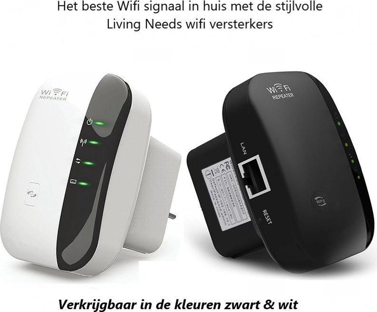 Living Needs WiFi Versterker – Stopcontact – 300 Mbps – Plug & Play - Image 5