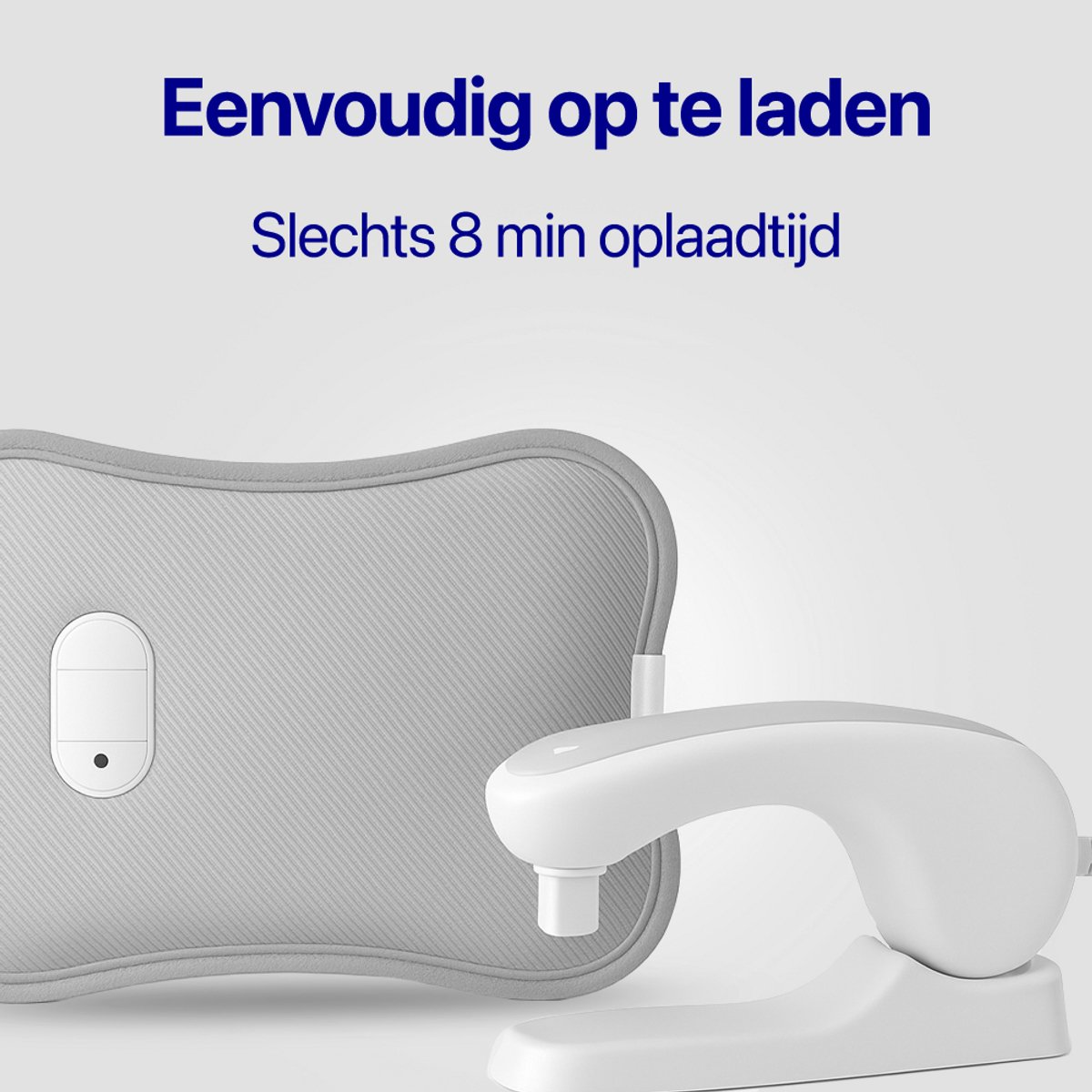 Living Needs Elektrische Kruik – Grijs – Oplaadbare Warmwaterkruik - Image 4