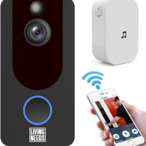 Living Needs – Draadloze Deurbel – HD Video Deurbel met Camera – 1080P HD
