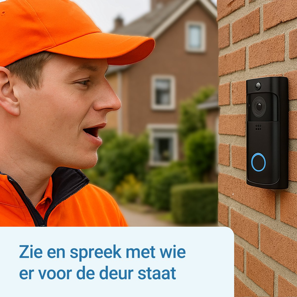 Living Needs – Slimme Video Deurbel met Camera – Full HD – Nachtzicht – App & Bewegingsmelder – Draadloos - Image 3