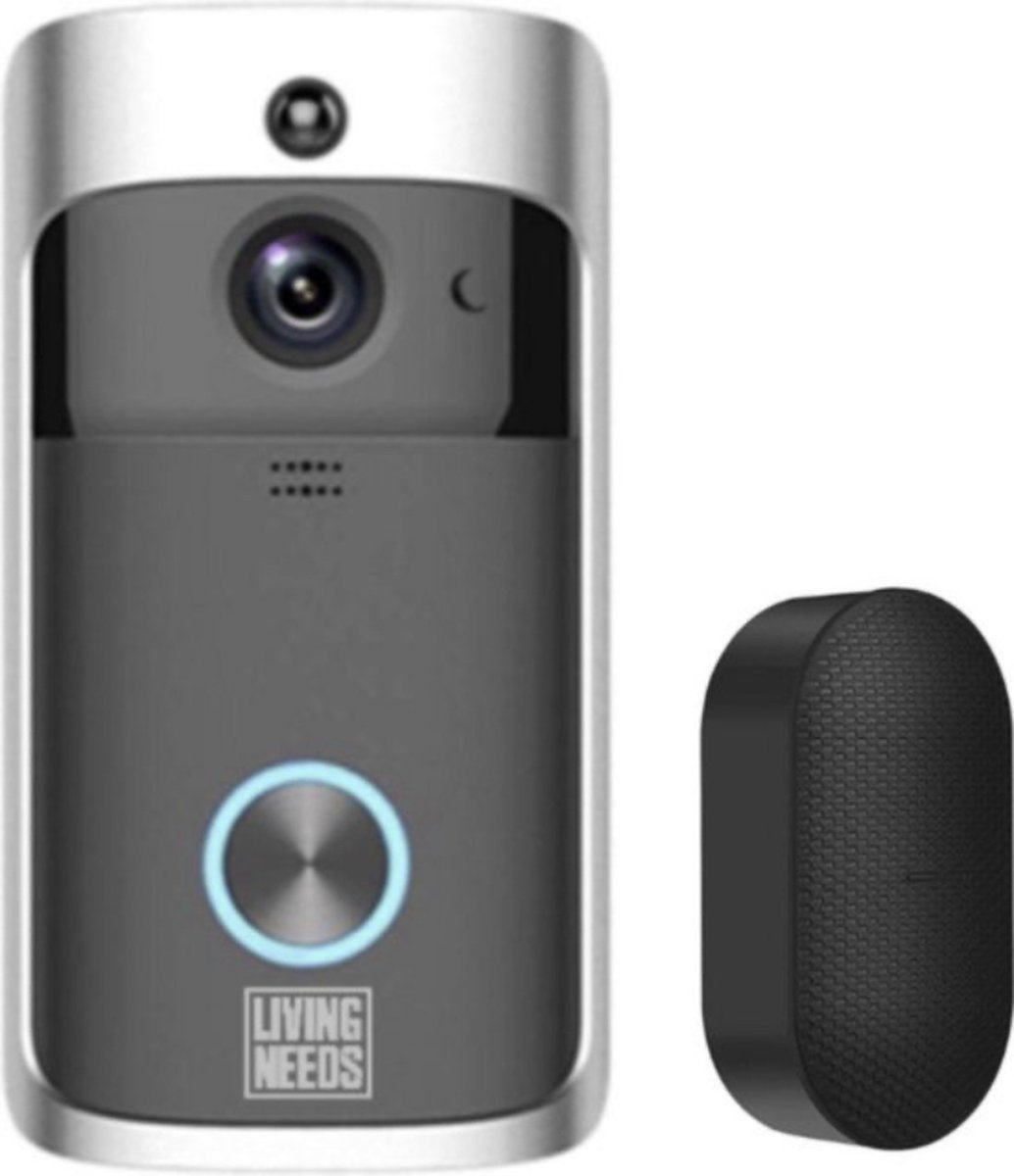 Living Needs – Slimme Video Deurbel met Camera – Donkergrijs – Full HD – Nachtzicht – App & Bewegingsmelder – Draadloos - Image 9
